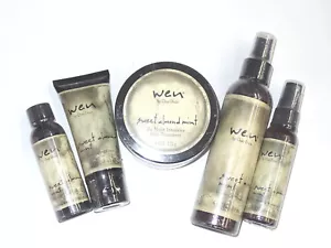 WEN by Chaz Dean Full Hair Treatment 5-Piece Set Sweet Almond Mint - Picture 1 of 1