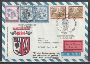 Ballonpost -71. Ballonpostflug Zirl /Graz am 5.5.1984 leider zu spätangekommen - Bild 1 von 2