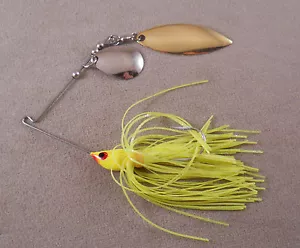 Bass Fishing Señuelo Spinnerbait personalizado, 1/4 oz, con 1 Colorado y 1 hoja de sauce - Imagen 1 de 3