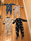 LOT of 4 Carters Boys One Piece Fleece Footed Blanket Sleepers (Size 2T)