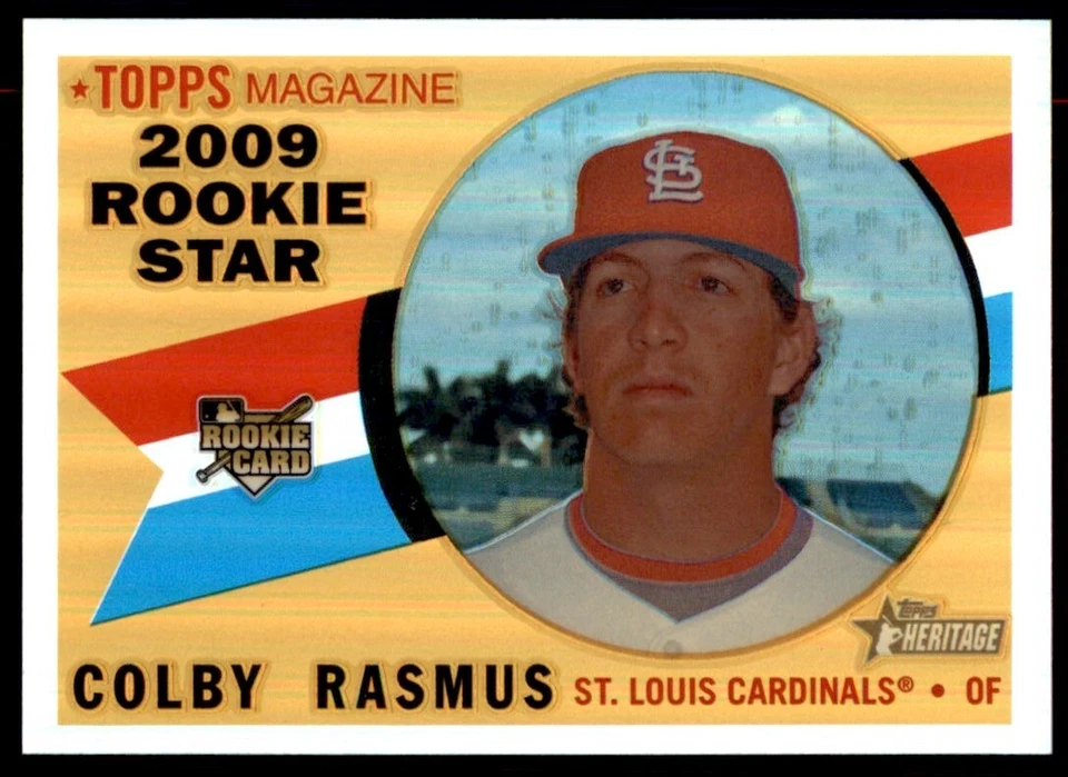 2009 Topps Heritage Chrome Refractors Colby Rasmus RC /560 Cardinals #CHR149 - Image 1 of 2