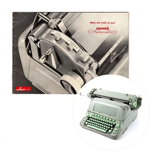 Hermes Ambassador Typewriter Instruction Manual Antique Vtg Repro User Guide (b) - Picture 1 of 2