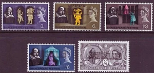 SG646 / 650 CANCELLED overprint 1964 Shakespeare Festival MNH set. Cat £1200. - Picture 1 of 1