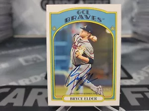Autografo autografo autografo Bryce Elder 2021 Topps Heritage Minor League Real One On Card - Foto 1 di 2