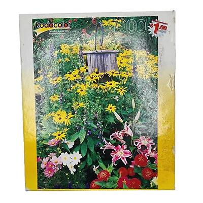Kodacolor 1000 Piece Jigsaw Puzzle Flowers Sammamish Washington Sealed 2004 - Image 1 of 4