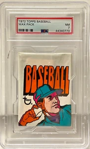 PSA 7 NM 1972 TOPPS BASEBALL PACK WAX UNOPENED STEVE GARVEY RC ROSE RYAN++ - Picture 1 of 2