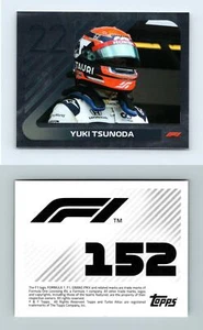 Yuki Tsunoda #152 Formula 1 Season 2021 Topps Foil Sticker - Picture 1 of 1