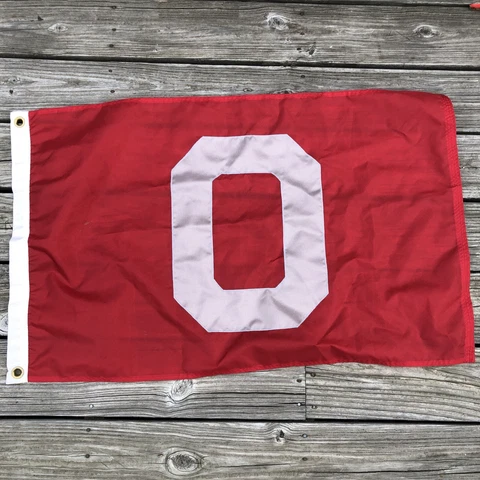 Ohio State Buckeyes OSU Block O Banner Flag Made in USA Flag Ladys Flag Store Cover