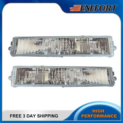 前停车和转向信号灯套装适用于 1980 - 1987 年别克富豪透明塑料 — 第 1/4 张图片