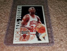 1995-96 Panini Michael Jordan Italian Made Rare Sticker Chicago Bulls HOF $$$$$