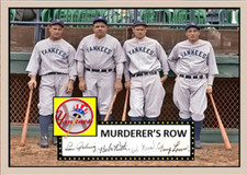 BABE RUTH LOU GEHRIG BOB MEUSEL TONY LAZZERI "MURDERERS ROW" 52 ACEOT ART CARD