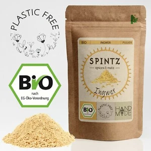 250g BIO INGWER-PULVER gemahlen Ingwerwurzel Ginger Powder plastikfrei verpackt  - Bild 1 von 10