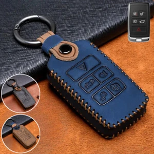 Genuine Leather Car Key Fob Case Cover For Land Rover Range Rover Sport Evoque - Picture 1 of 9