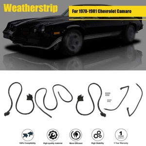 For Chevrolet Camaro 1970-1981 Weatherstrip Kit  Body Sealing Strip 5PCS Rubber - Picture 1 of 16