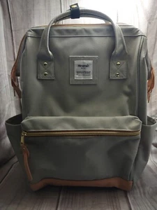 Laptop Backpack Travel Bag Himawari 15.6’’ USB Port Waterproof Gray Carry-on - Picture 1 of 7