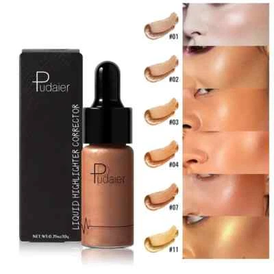 Liquid Highlighter Corrector Glitter Brighten Shimmer Face Bronzer Contour Glow - Image 1 of 4