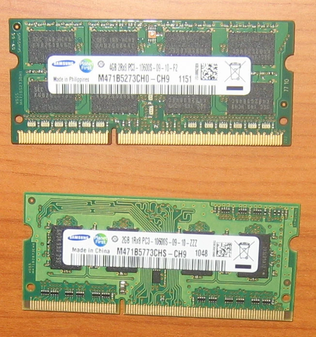 Samsung Laptop 6GB Memory Kit -- 1x4GB, 1x2GB - Image 1 of 2