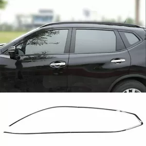 For Nissan Rogue 2014-2020 Glossy black Car Window Sill Molding Strip Cover Trim - Bild 1 von 10