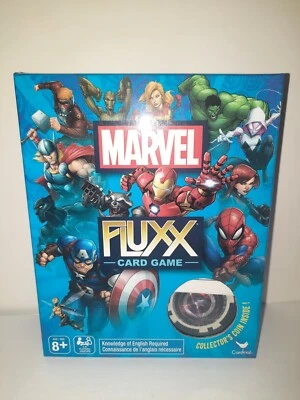 Marvel Comics Fluxx Card Game by Spinmaster w/Captain America Collector Coin NEW - Image 1 of 4