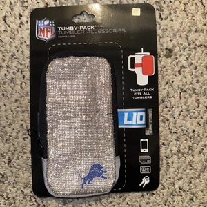 Detroit Lions Diamond Sparkle Tumby Pack Stanley Cup Bag Tumbler Pouch - Imagen 1 de 2