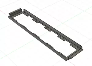 Caselabs SMA8 Bottom 480mm/560mm Radiator bracket (Uncoated) - Made to order - Picture 1 of 4
