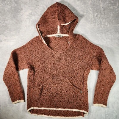 prAna Sweater Womens Small Brown Hoodie Pullover Knitted Outdoor Sherpa Gorpcore - Изображение 1 из 4