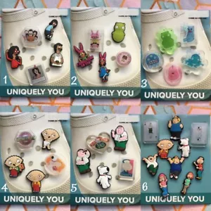 Crocs Handmade jibbitz 5pc Bob's Burgers Family Guy Louise Stewie Shoe Charms - Picture 1 of 28