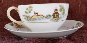 The Pagoda 1912 Noritake Cup & Saucer - Picture 1 of 5