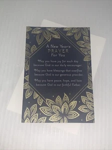 Hallmark DaySpring New Year Card: Blessing Prayer Divine & Glory II Peter 1:2-3 - Picture 1 of 7