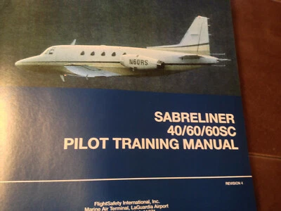 Manual de entrenamiento de pilotos Sabreliner 40, 60 y 60SC Foto 1 de 4