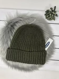 Old navy womens Rib-knit beanie Olive - Picture 1 of 6