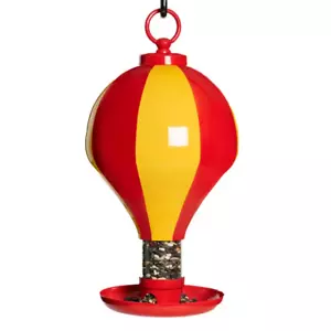 Up, up and Away Bird Feeder, Unique and Colorful Hot Air Balloon Design - Picture 1 of 12