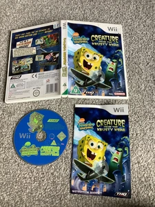 NINTENDO WII GAME_SPONGEBOB SQUAREPANTS-CREATURE FROM THE KRUSTY KRAB + MANUAL - Picture 1 of 1