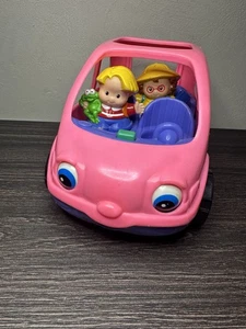 Fisher Price Little People Melody Van 2002 SUV rosa Eddie y Maggie de colección Y2K - Imagen 1 de 9