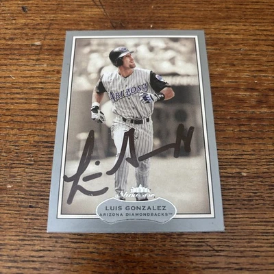 Luis Gonzalez Signed 2003 Fleer Showcase #94 Card Arizona Diamondbacks Auto - Image 1 of 2