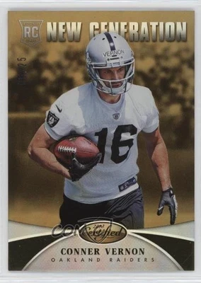 2013 Certified New Generation Mirror Gold /25 Conner Vernon #215 Rookie RC - Image 1 of 2