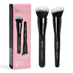 Ultimate Blending Make-up Pinsel mit flüssigem Rougepinsel ideal zum Auftragen & Blenden - Bild 1 von 6