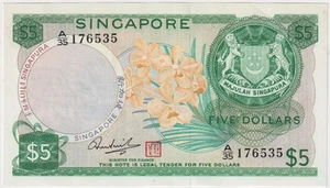 Singapore 1973 $5 Pick# 2d Uncirculated - Picture 1 of 1