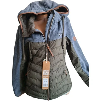 Jacke ALIFE AND KICKIN Mantel Parka Steppjacke grau blau Damen (3 468) NEU - Bild 1 von 4