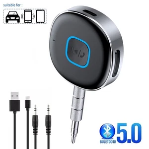 Bluetooth 5.0 Wireless Receiver Adapter for Home Car Stereo Audio 3.5mm Jack AUX - Picture 1 of 15