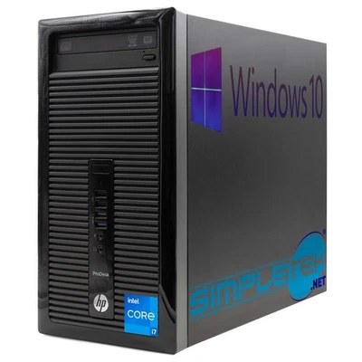 HP 400 G1 MT i7 16GB 240GB 1TB 2GB GPU GT710 WIN10 PC FISSO COM DESKTOP DVD-RW - Immagine 1 di 4