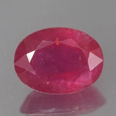 1.40CT EXCEPTIONAL AA UNHEATED UNTREATED OVAL RED RUBY NATURAL - Image 1 of 3