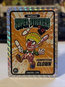 2025 VeeFriends SuperStickers serie manga clown competitivo edizione limitata /199 - Foto 1 di 2