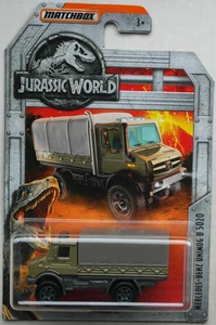 Matchbox Mercedes-Benz Unimog U 5020 olivgrün/grau Jurassic World Neu/OVP MBX - Bild 1 von 5