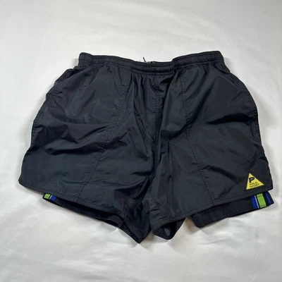 Vintage Ralph Lauren Polo Sport Shorts Mens Large Black Logo Tights Lined Y2K - Image 1 of 4