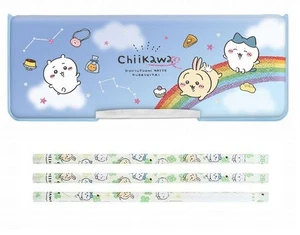 Character Stationery, Double-Sided Pencil Case, Blue, Set of 2B and 3B Pencils, - Picture 1 of 5