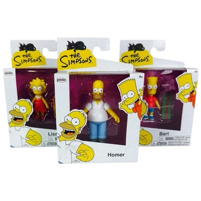 Lote de figuras de Los Simpson 2,5 pulgadas JAKKS Pacific Homer Bart Lisa serie 1 Foto 1 de 4