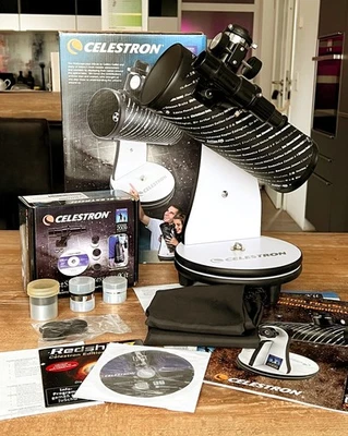 CELESTRON FirstScope 76 Newton-/Dobson-Teleskop mit Zubehör-Set Anfänger Kinder - Bild 1 von 4