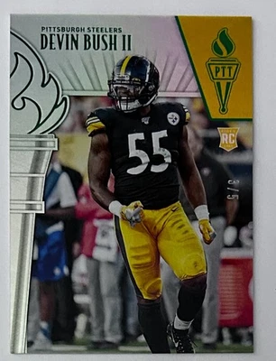 2019 Donruss Passing The Torch Devin Bush II RC /5 Pittsburg Steelers - Image 1 of 2