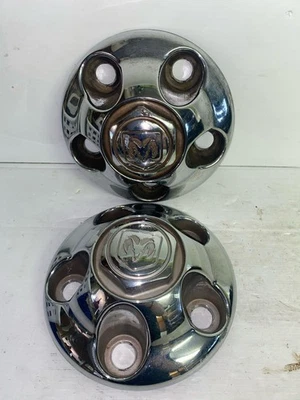 Juego de dos tapacubos centrales cromados Dodge Ram 1500 1998-2001 52038915 Foto 1 de 4